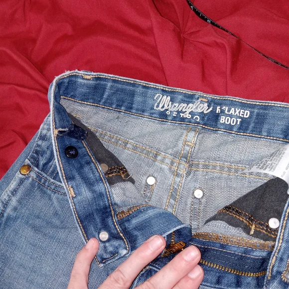 Wrangler Retro Relaxed Bootcut Jeans Boys Size 10 Slim Fit Distressed - Picture 7 of 10
